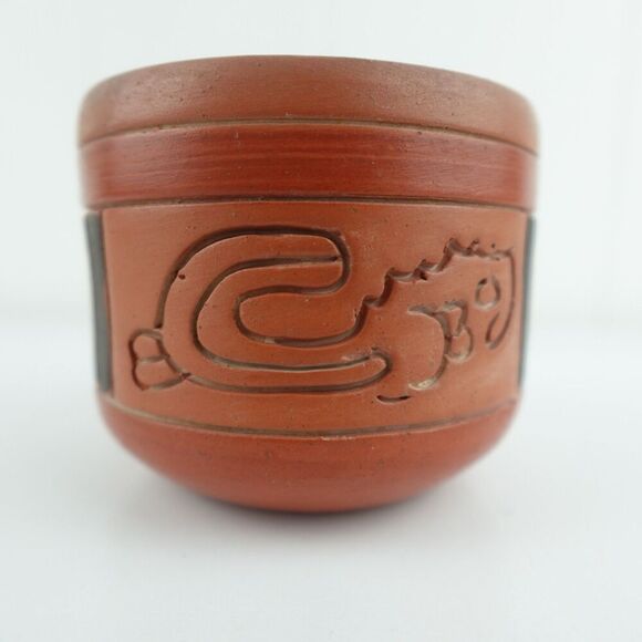Terra Cotta Pottery Small Bowl Pot Vase - Picture 4 of 11
